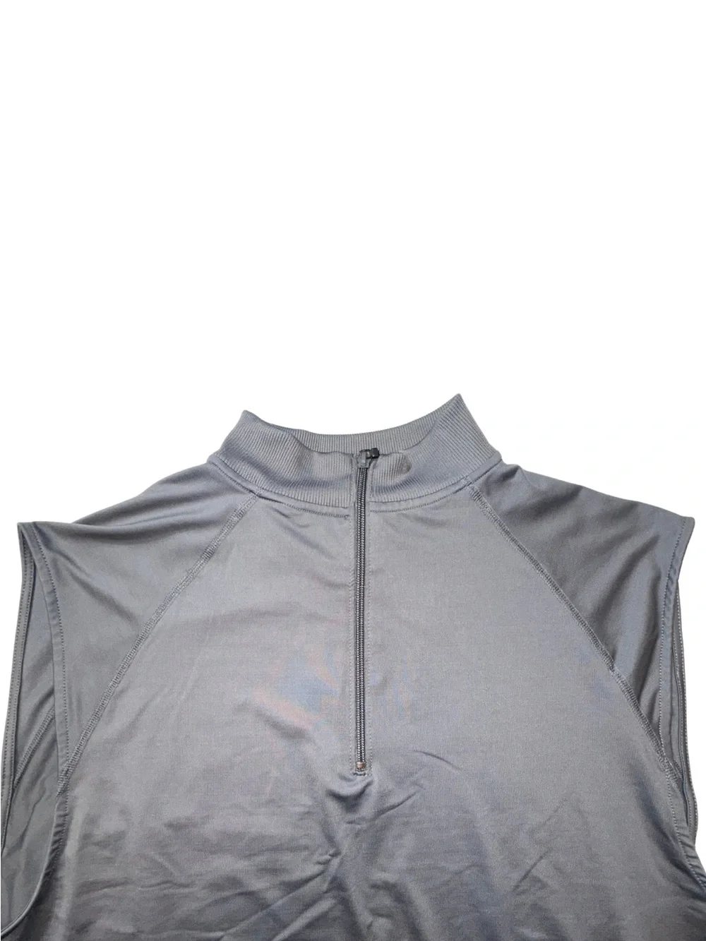 FootJoy FJ Men’s Large Gray Sleeveless 1/4 Zip Golf Performance Vest Stretch